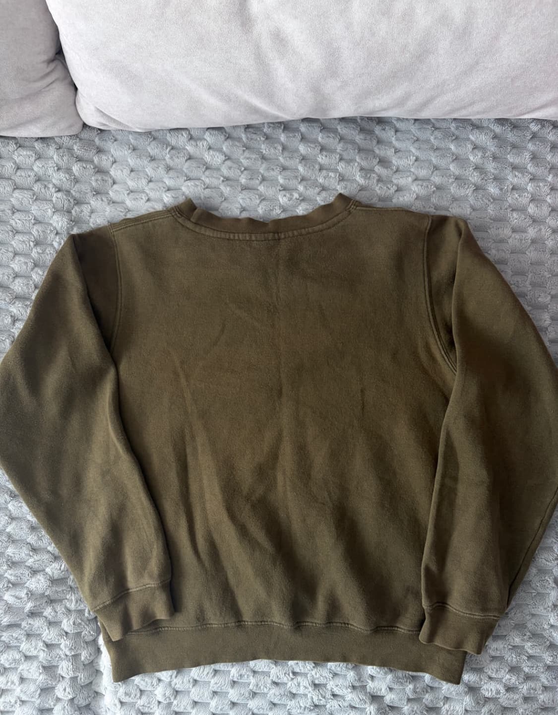 90s 올드 빈티지 스투시 크루넥 카키 맨투맨 상품이미지3