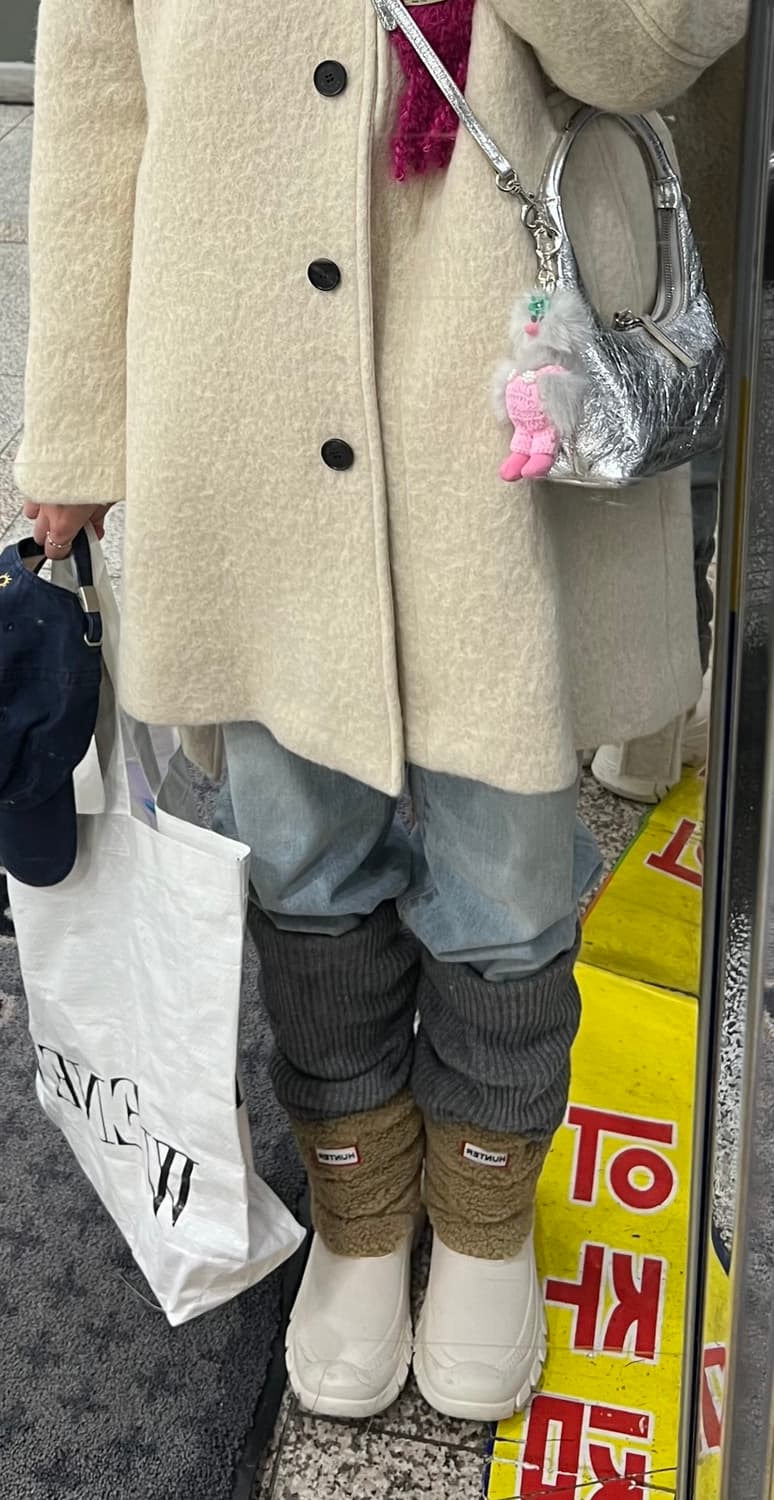 헌터 인트레피드 부클 숏 스노우 부츠 탄 화이트 윌로우 상품이미지1