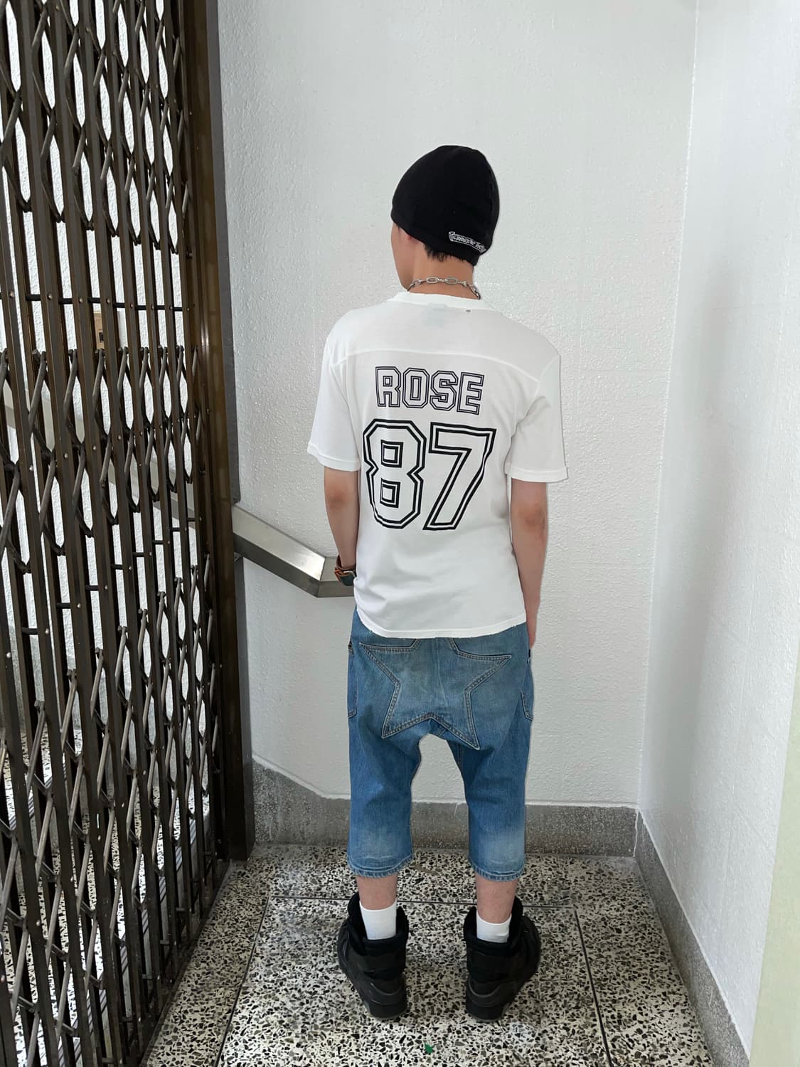 World Wide Love! 스타 패치 데님 쇼츠 상품이미지6