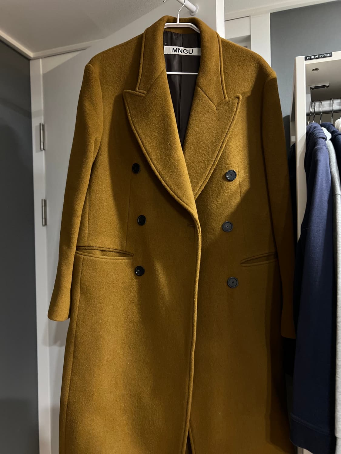 카라멜 더블 브레스트 울코트 상품이미지6