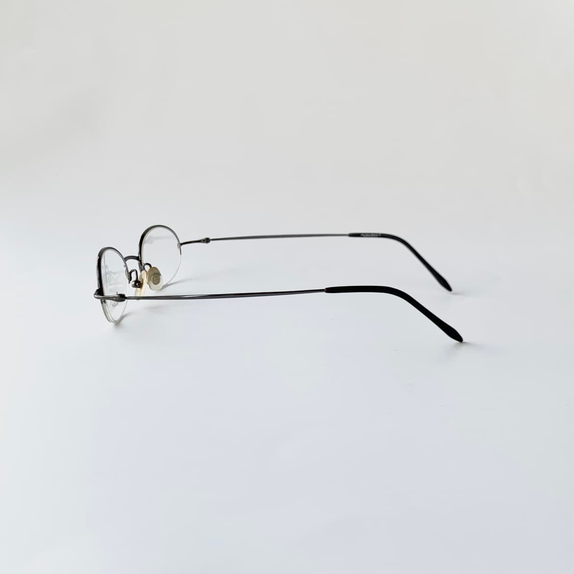 754 데드스탁 메탈 반무테 오벌 슬림 클래식 빈티지안경 상품이미지4