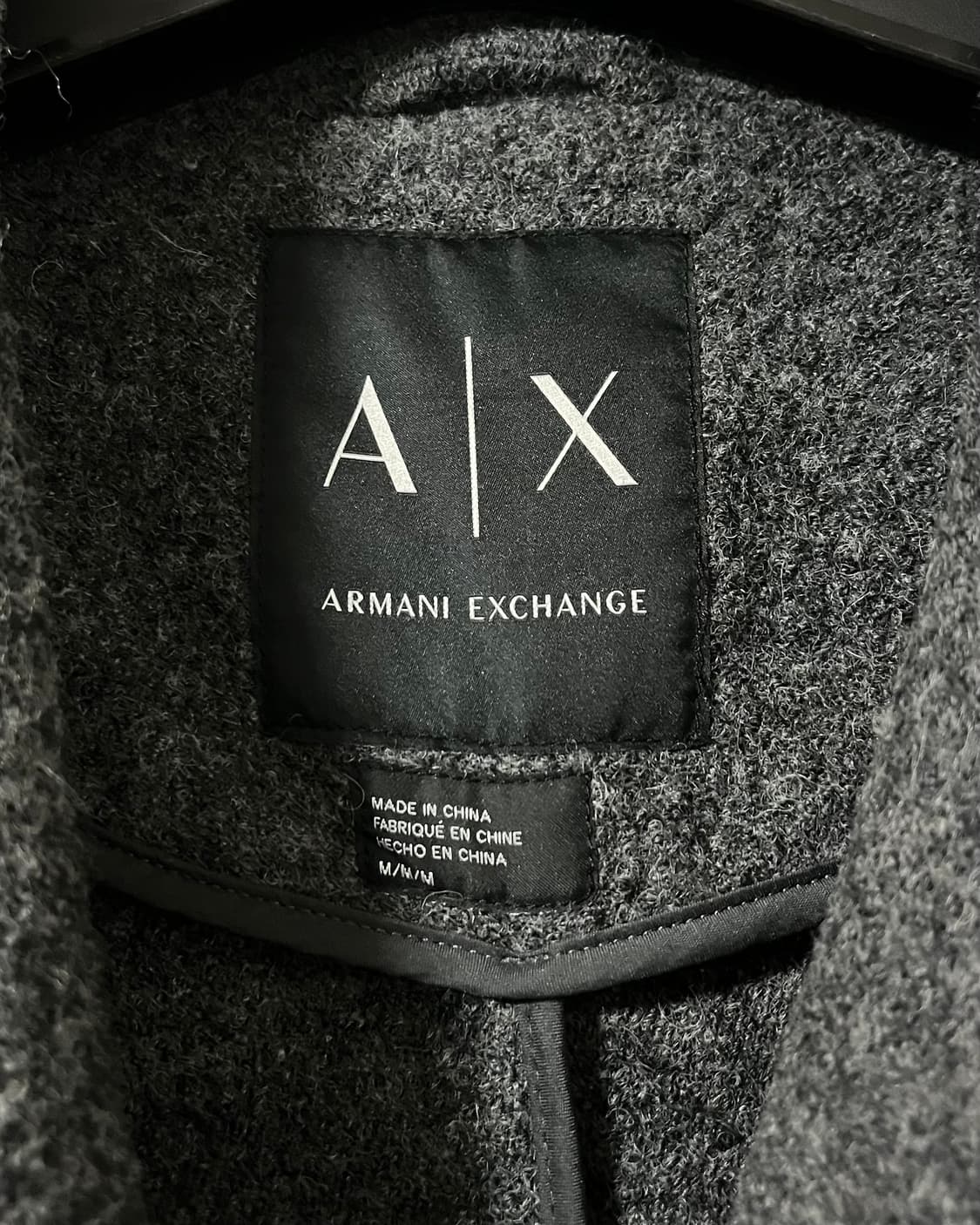 알마니 익스체인지 울 롱코트 상품이미지5