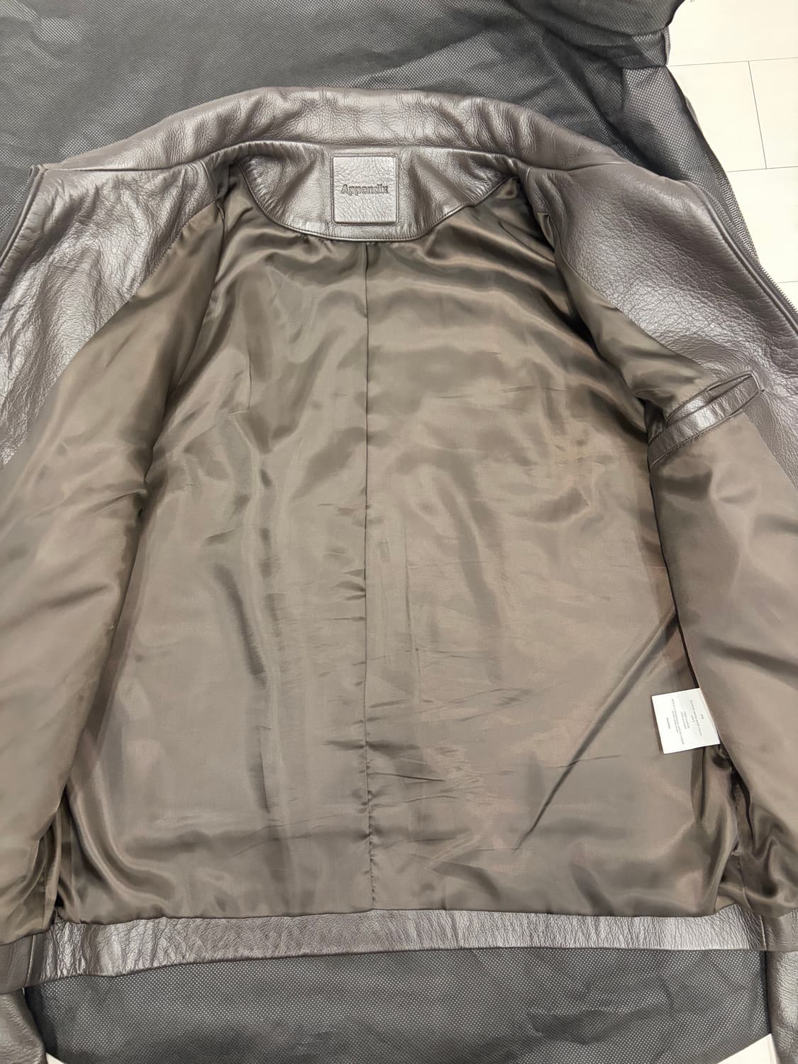 머듈 [014] appendix leather jacket 브라운 2 상품이미지4