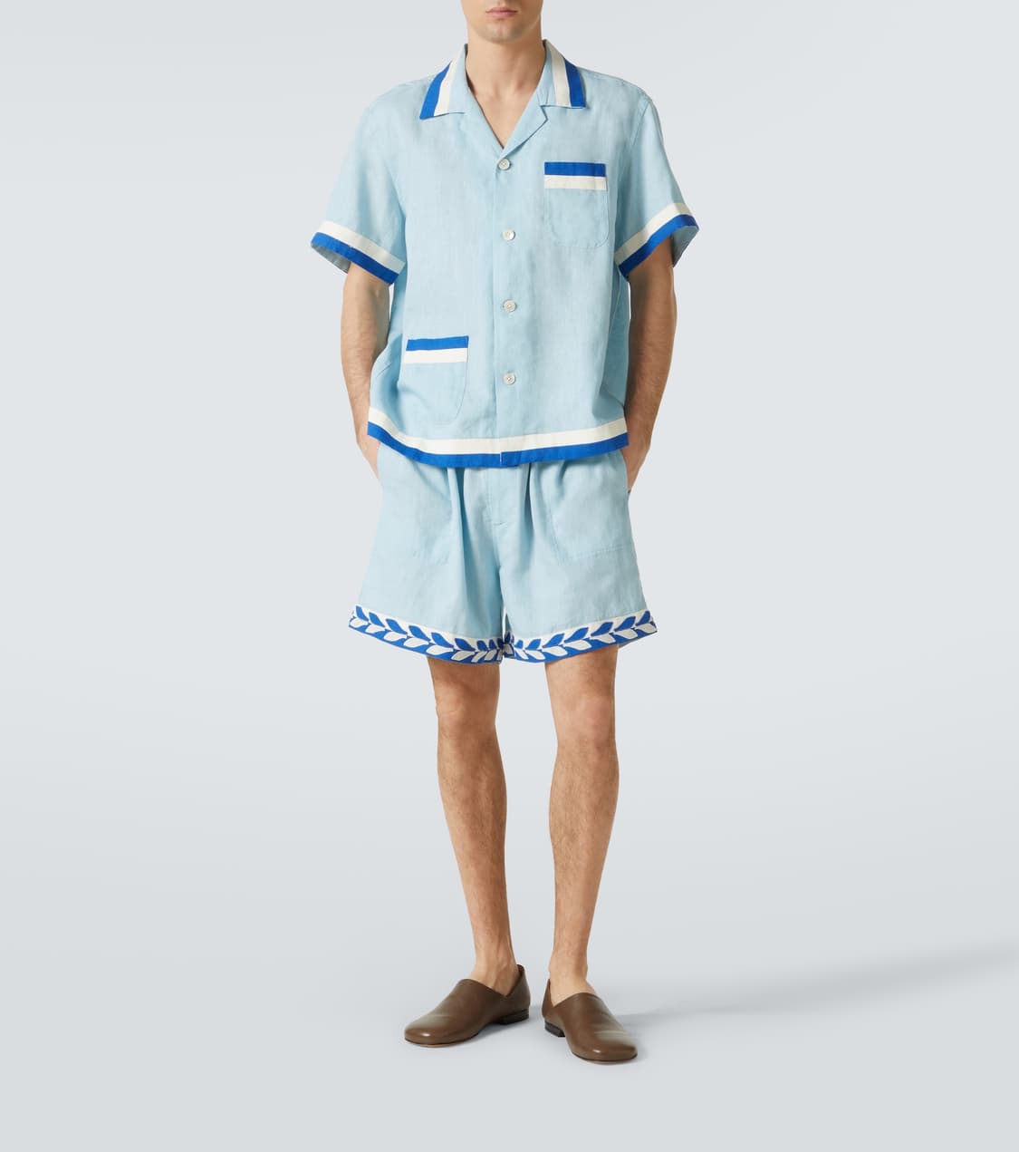 Bode (보디) Seedling Stripe 리넨 셔츠 상품이미지1