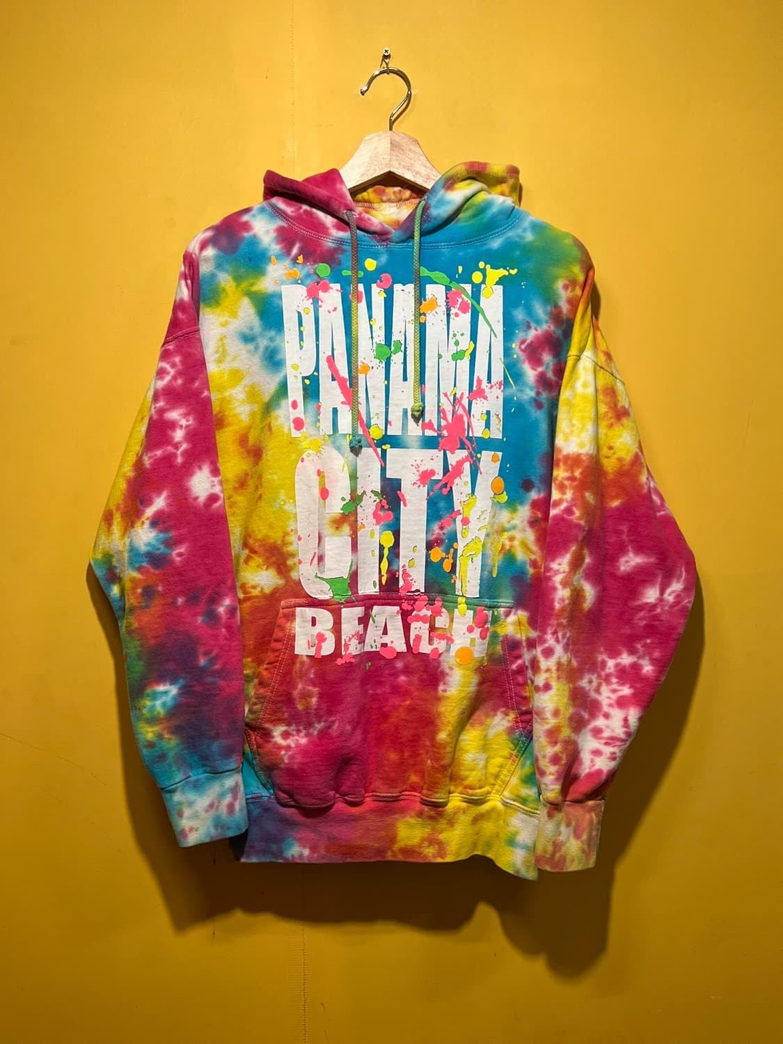 [L] 타이다이 파나마 시티 그래픽 후드 티셔츠 상품이미지1