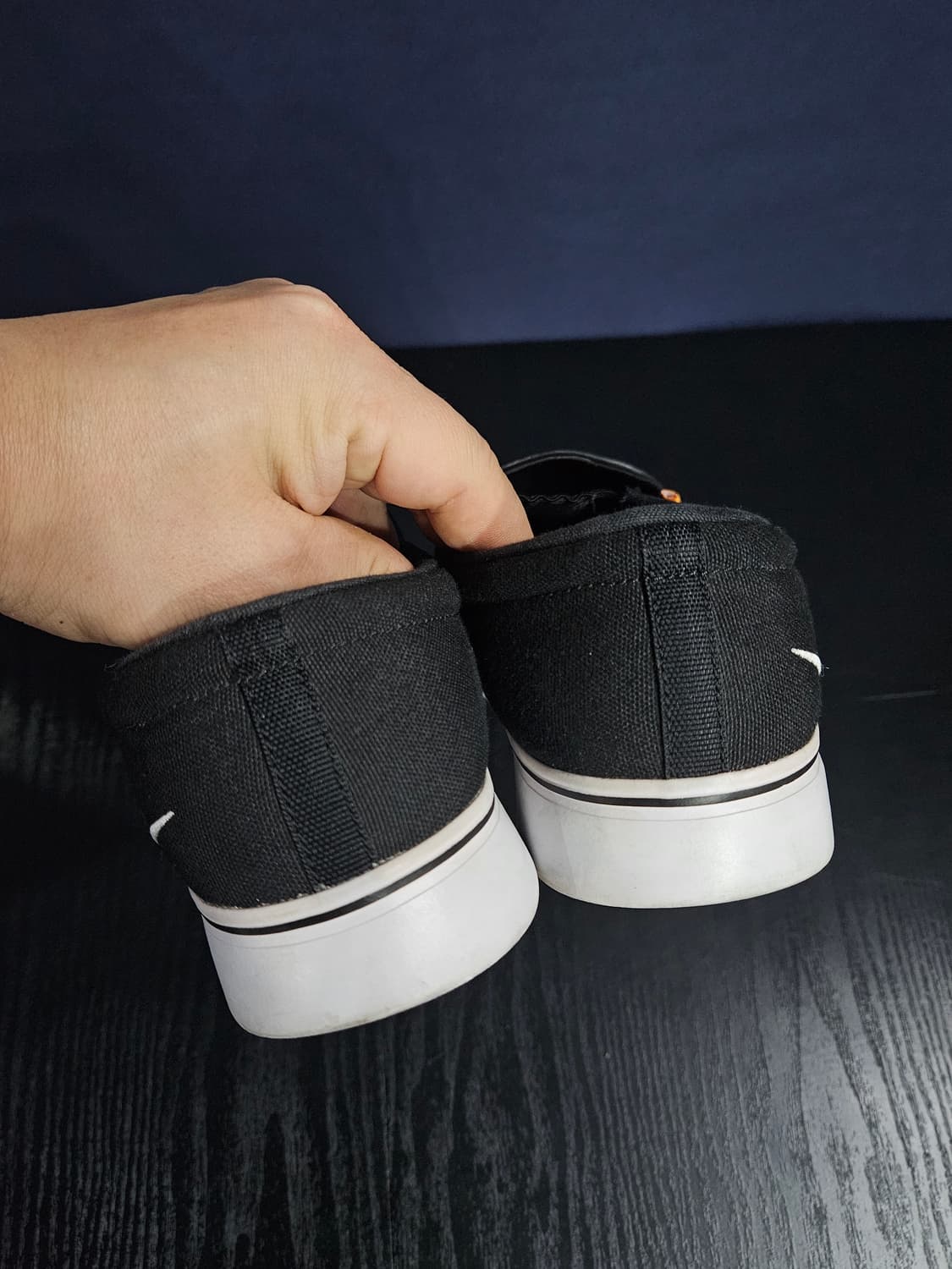 나이키 블랙 남성 발볼없는 250~255 슬립온  상품이미지8