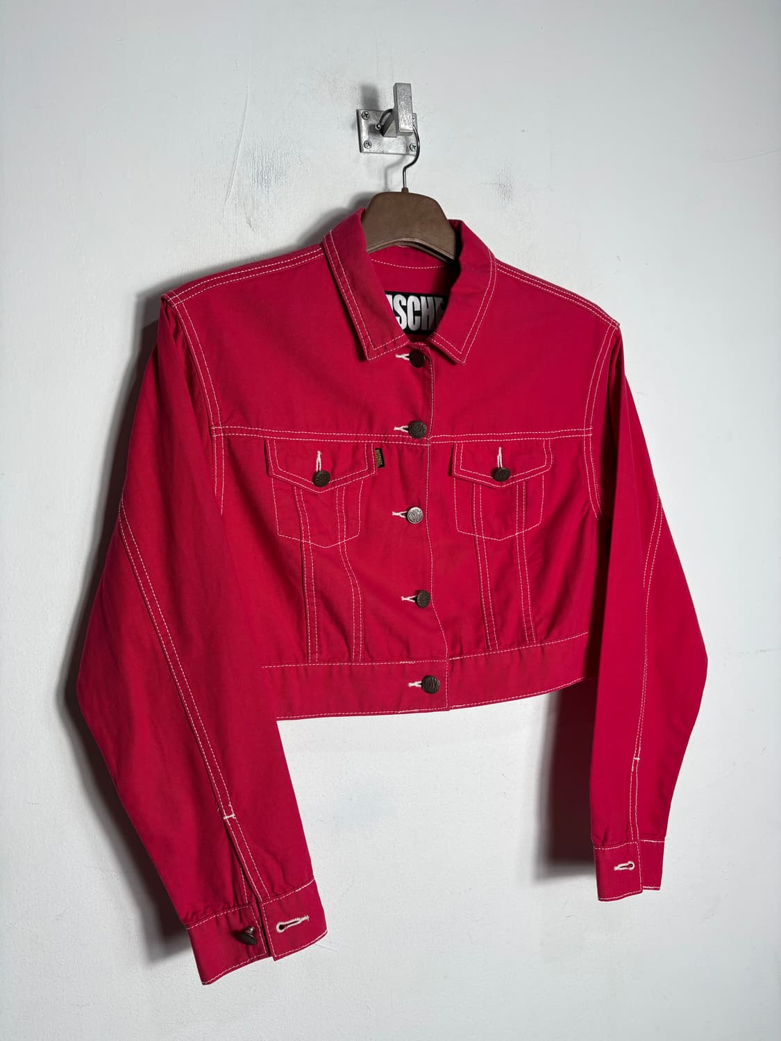 Mschf 미스치프 핫핑크 코튼 숏 자켓 상품이미지2