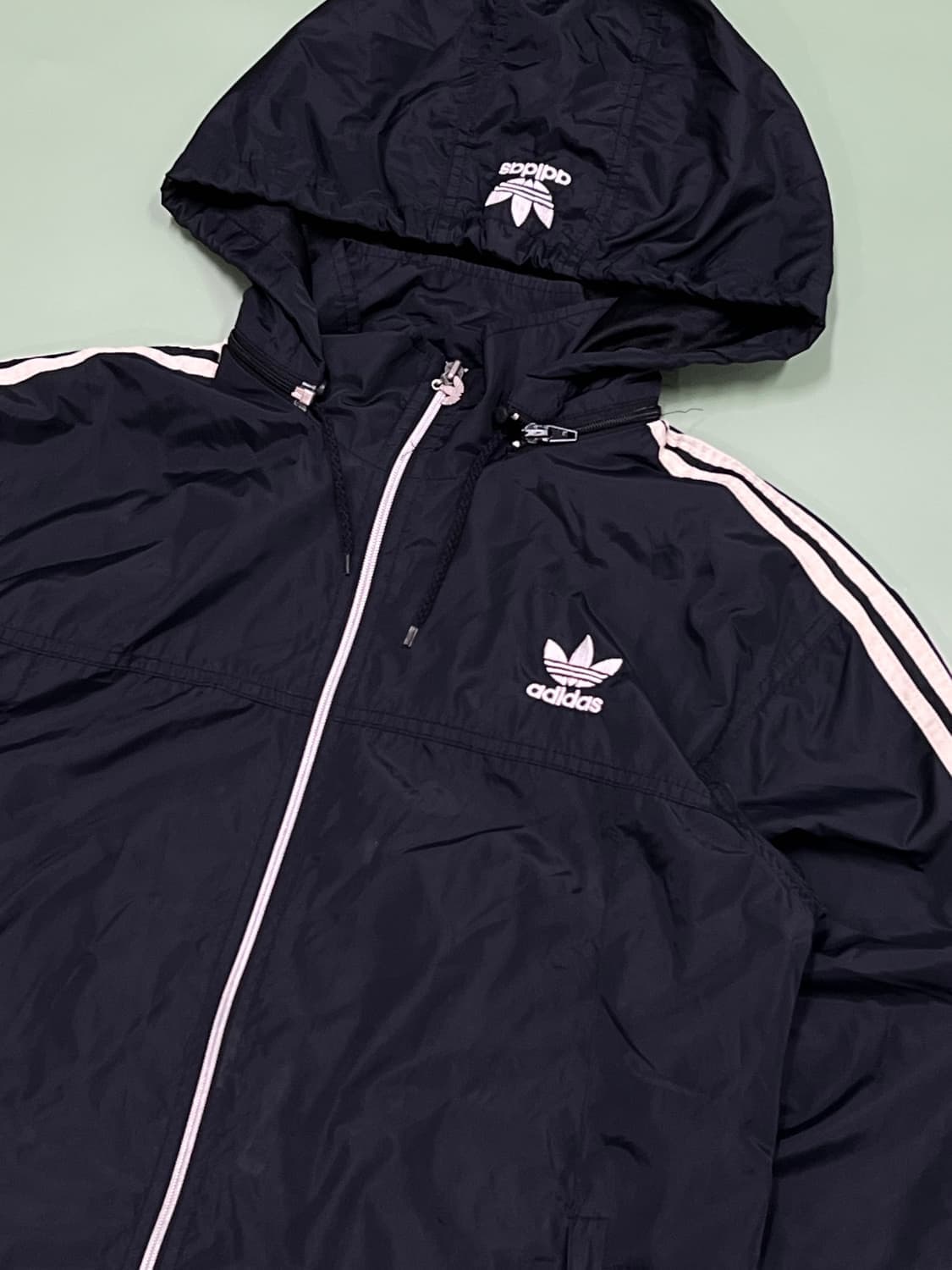 (L) 아디다스 데상트 올드스쿨 백로고 바람막이 상품이미지3
