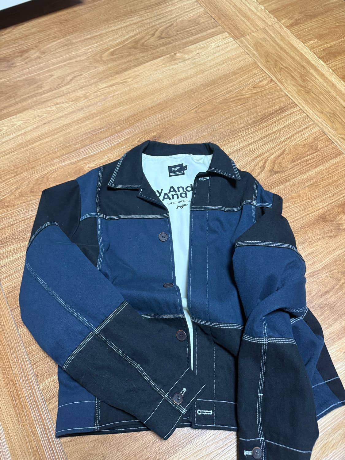 [L] I4P 컬러블럭 자켓 상품이미지1