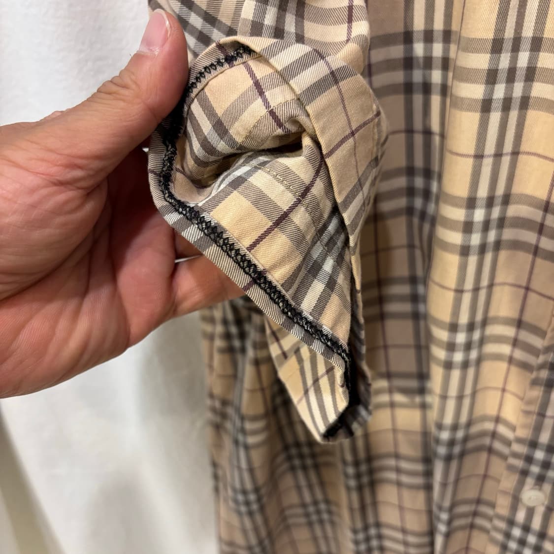 버버리 노바체크 반팔 셔츠 남방 상품이미지4