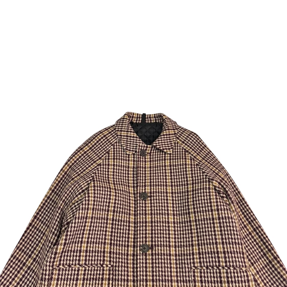 커스텀멜로우 하운드투스 신슐레이트 울 코트 상품이미지2
