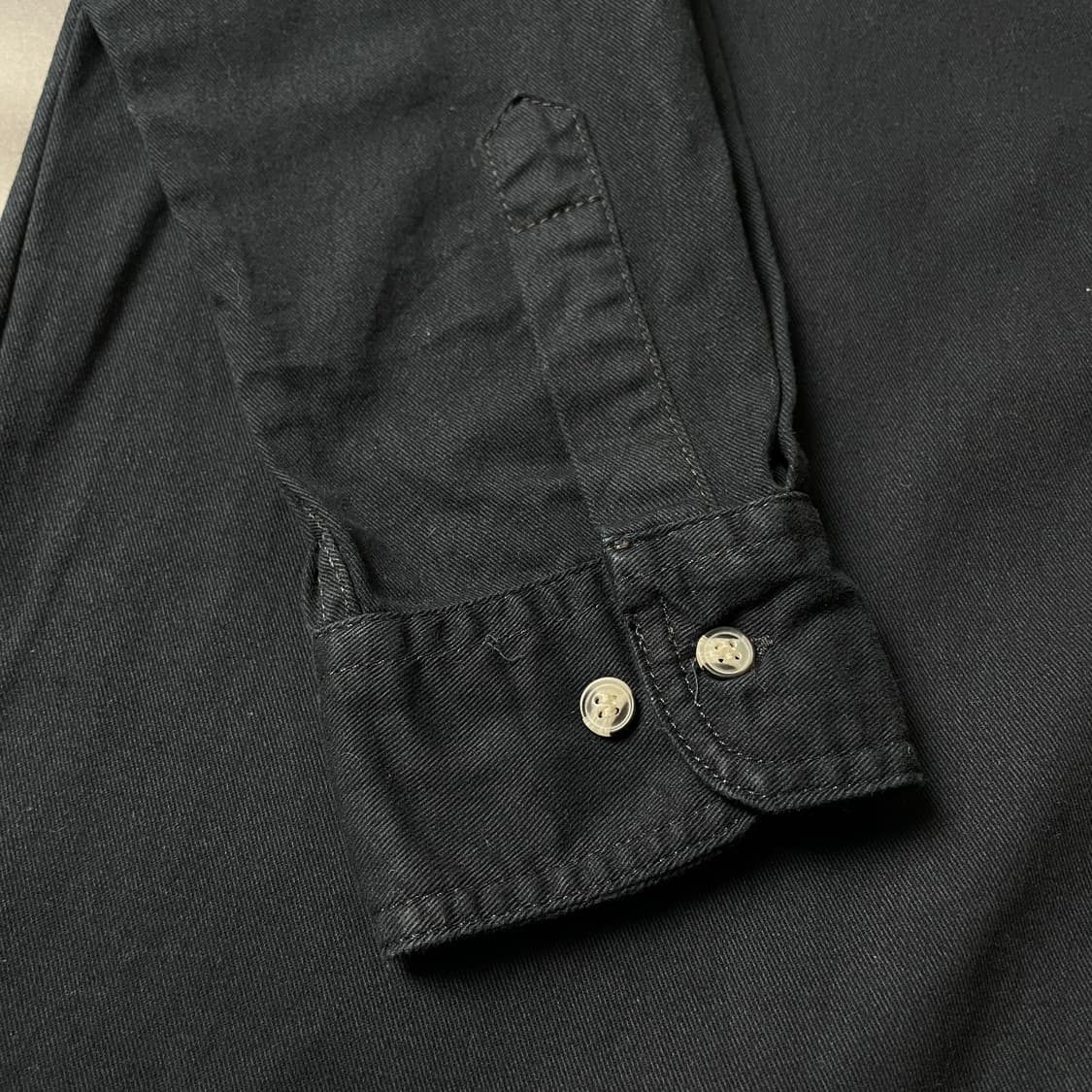 TEXX 빈티지 블랙 코튼 워크 셔츠 A00567 상품이미지5