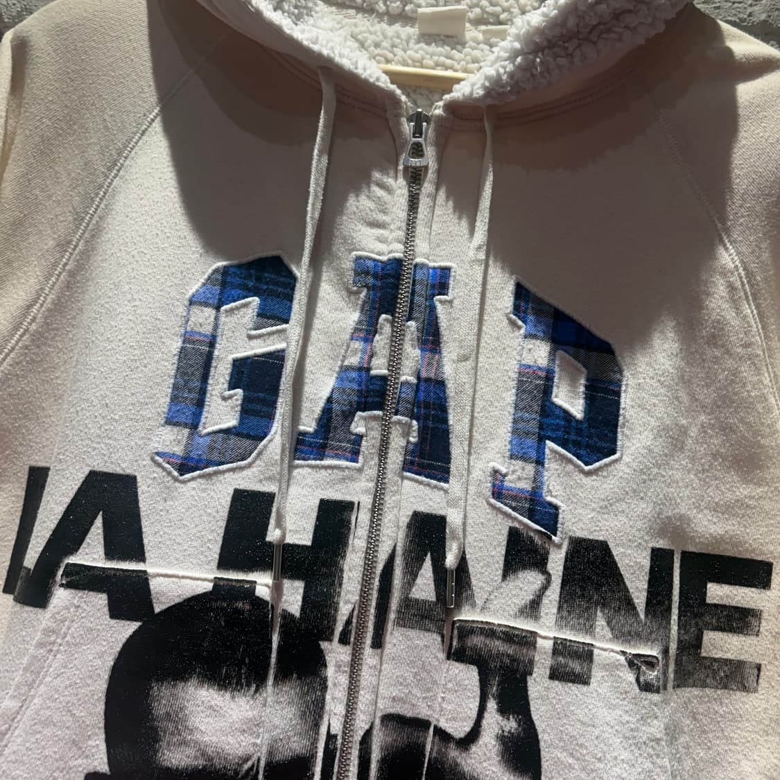 갭 빈티지 커스텀 증오 프린팅 후드집업 상품이미지5