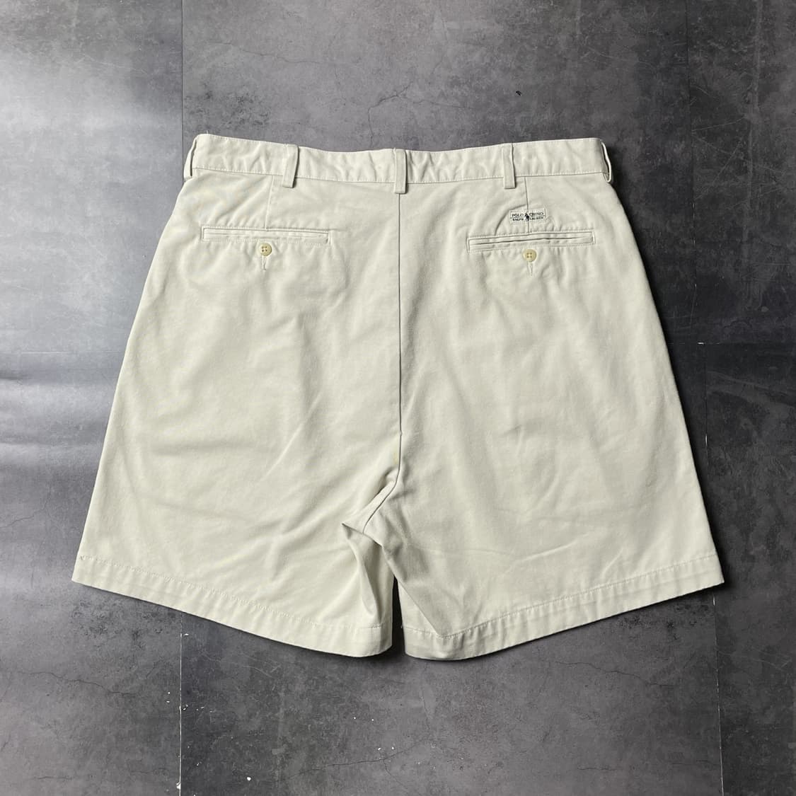 RALPH LAUREN 랄프로렌 아이보리 핀턱 코튼 하프팬츠 A01044 상품이미지5