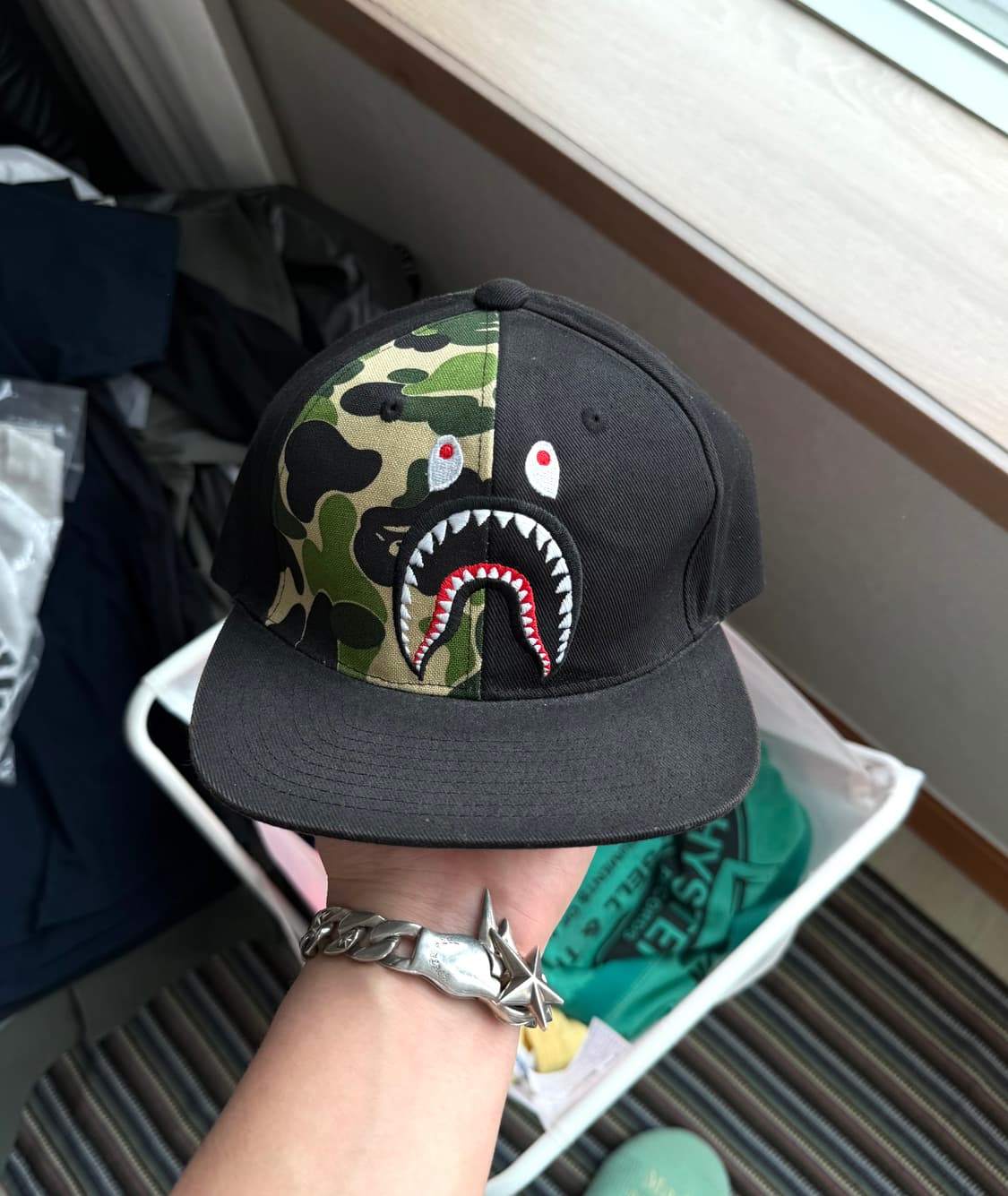 베이프 abc 카모 샤크 모자 상품이미지1
