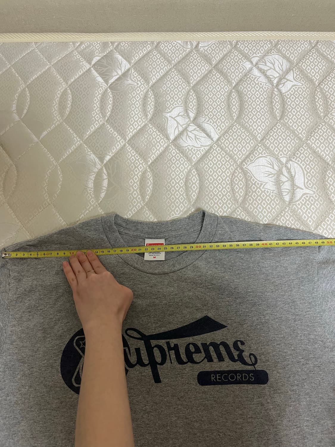 슈프림 레코드 티셔츠 (m) 헤더그레이 상품이미지8