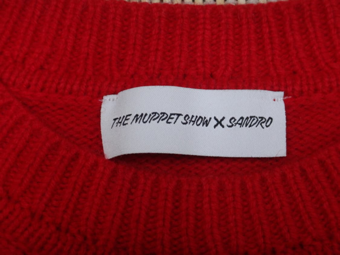 (호칭1) 산드로 머펫 캡슐 컬렉션 울 라운드넥 니트 상품이미지7