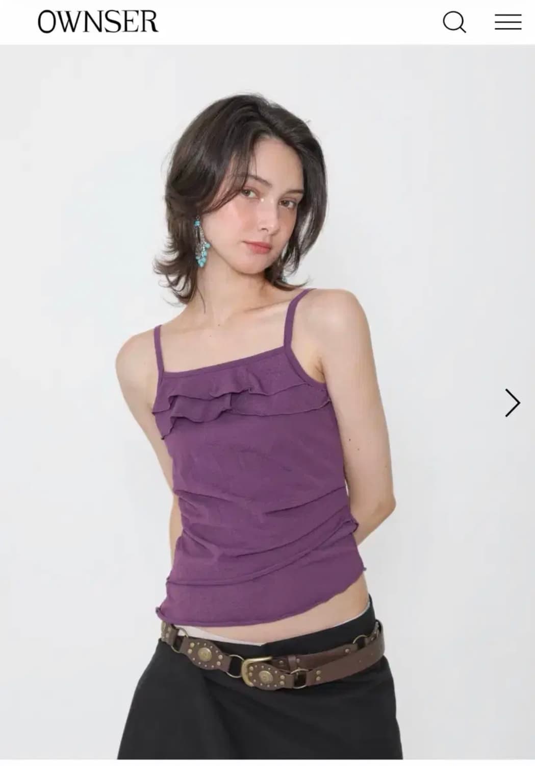 오운서 Sun Out Dusty Sleeveless 슬리브리스 나시 상품이미지1