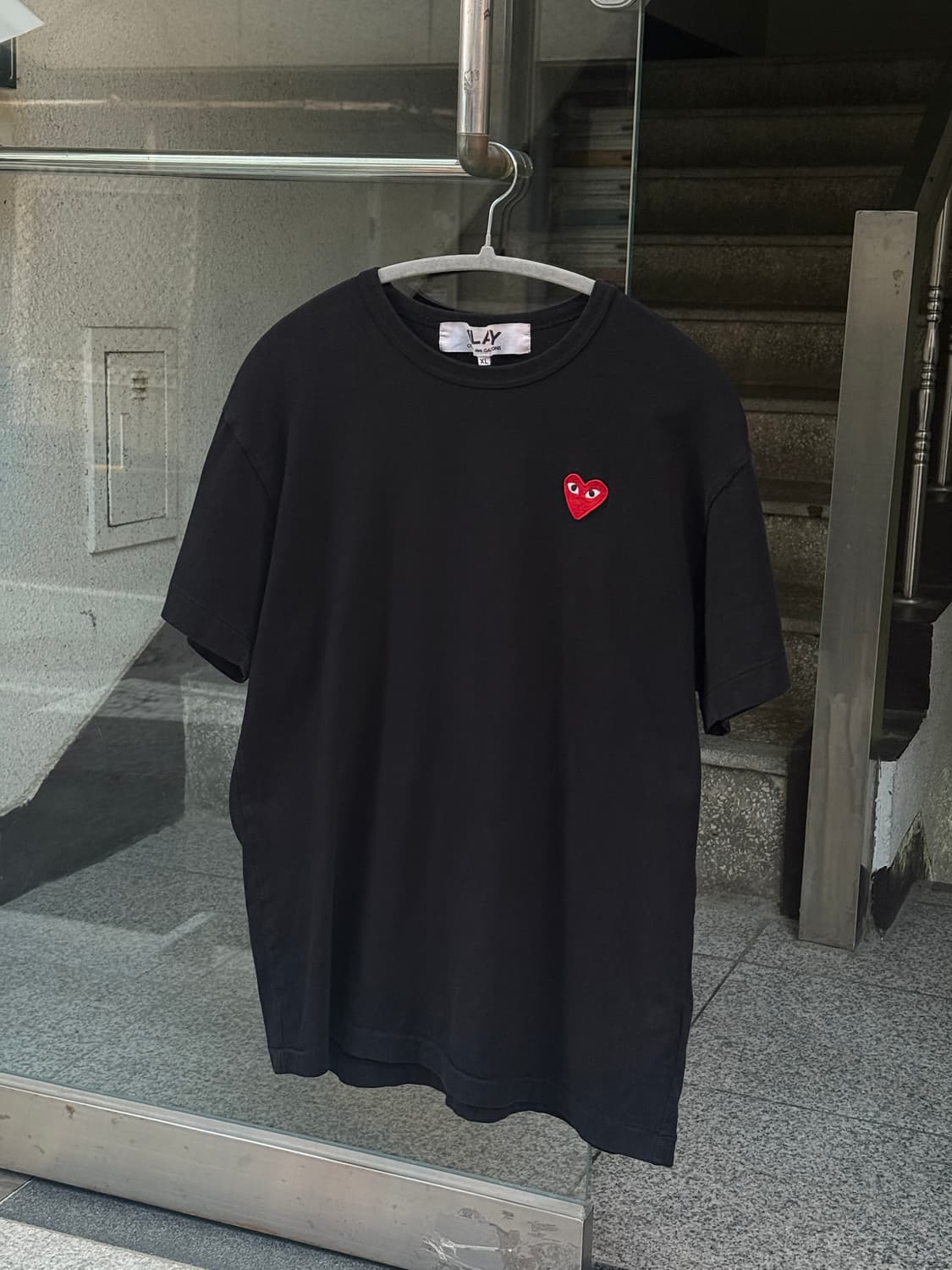 꼼데가르송 반팔 티셔츠 블랙 XL 상품이미지3