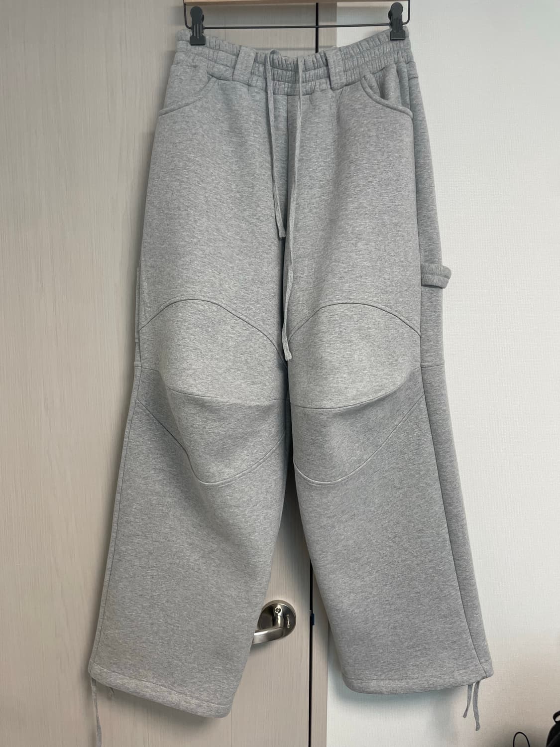 MJD 3D 니 스웨트 팬츠 멜란지 그레이 새상품급 상품이미지2