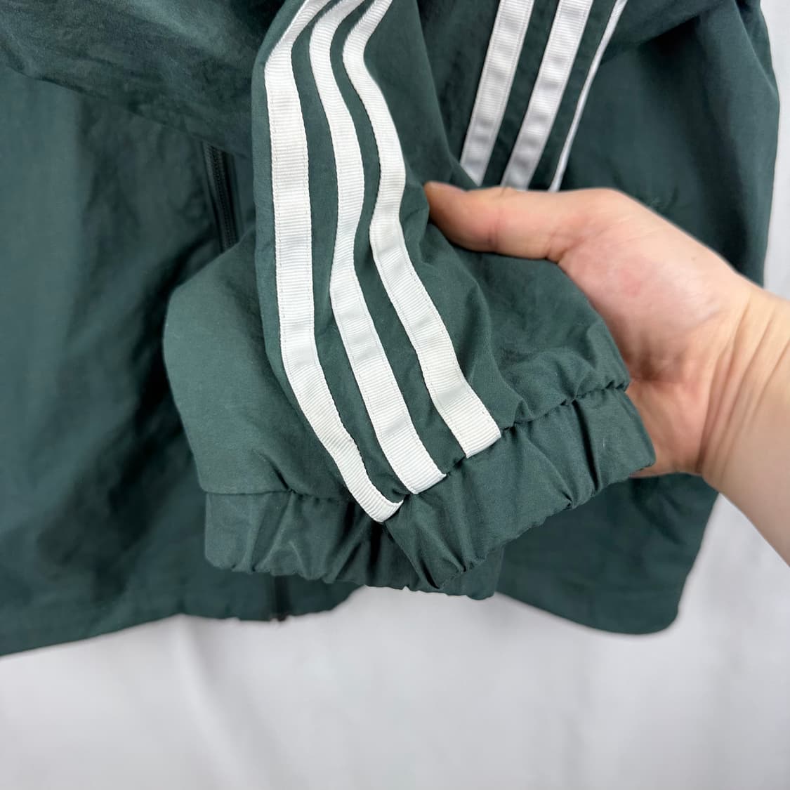 (XS) 아디다스 백로고 스타디움 자켓 그린 상품이미지4