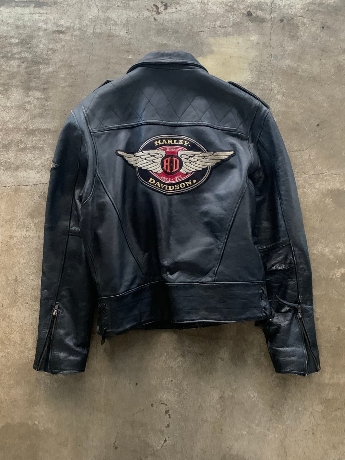 90-00s 할리 데이비슨 더블 라이더 자켓 상품이미지5