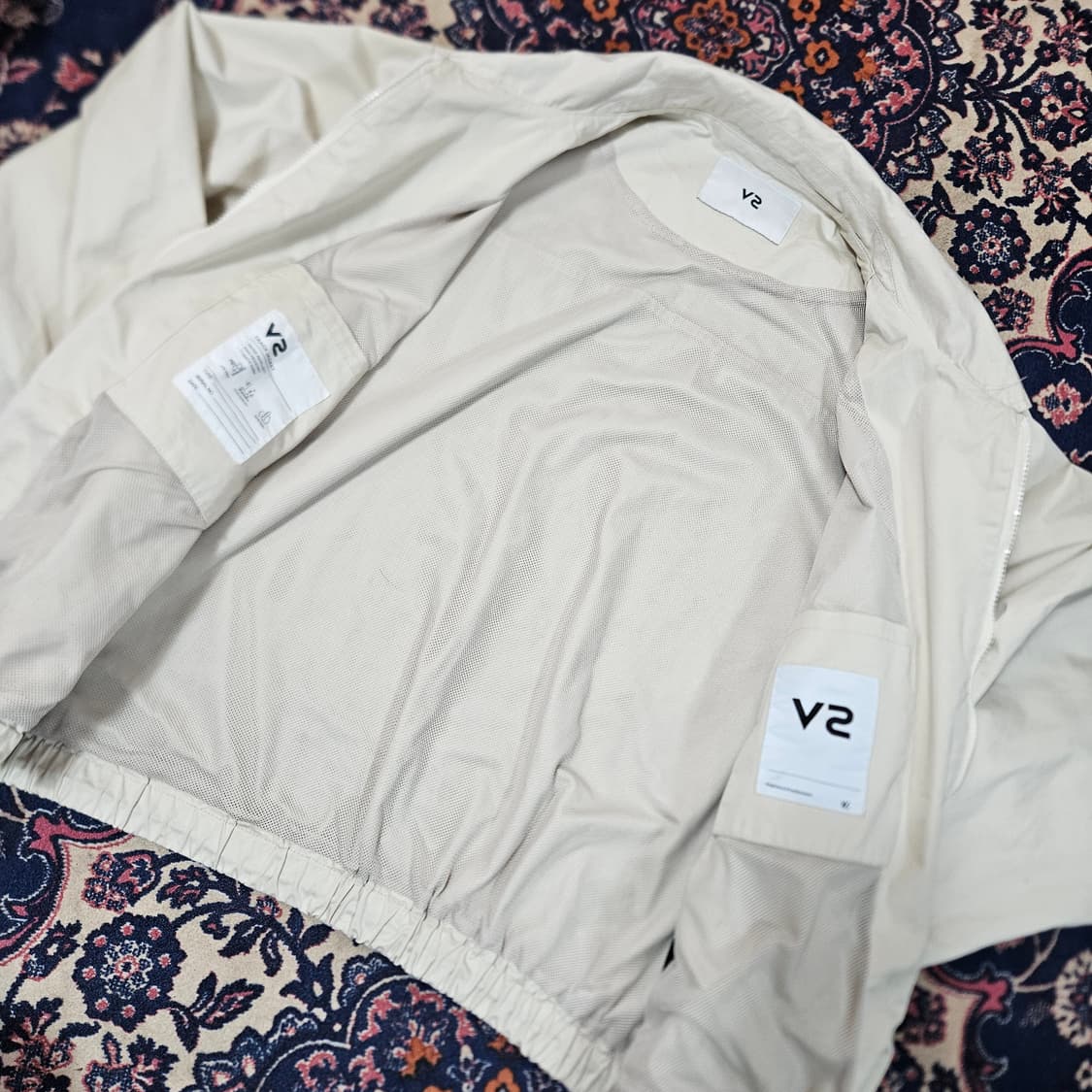 VTWO 코튼 루즈핏 스트링 블루종 자켓 2 size 상품이미지6