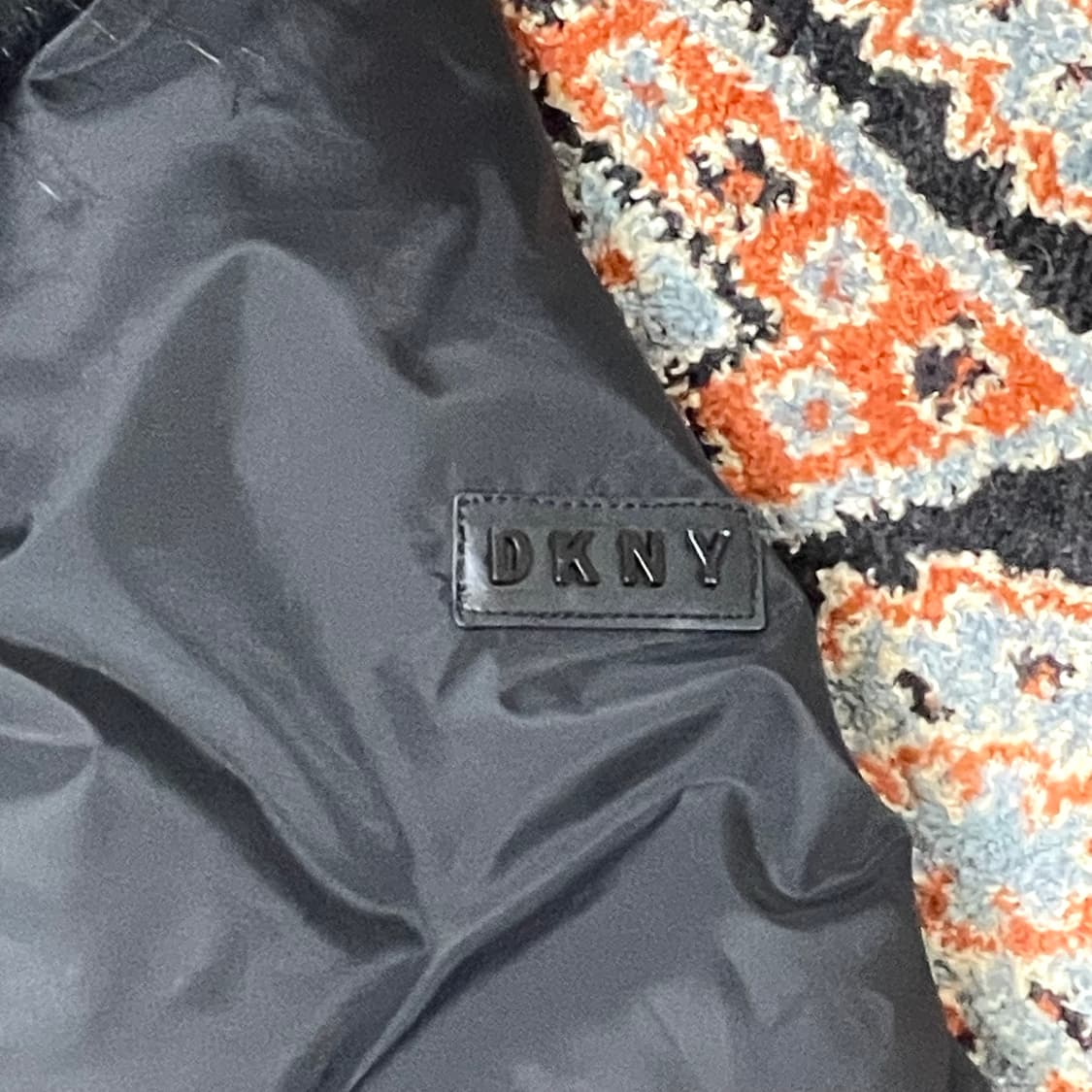 DKNY 블랙 더블지퍼 덕다운 롱패딩 여성XS 상품이미지3