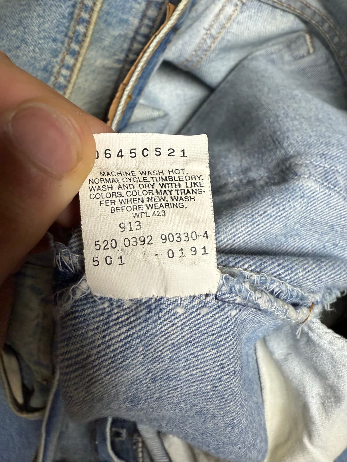 90s 미제 리바이스 501 데님팬츠36x30 상품이미지6