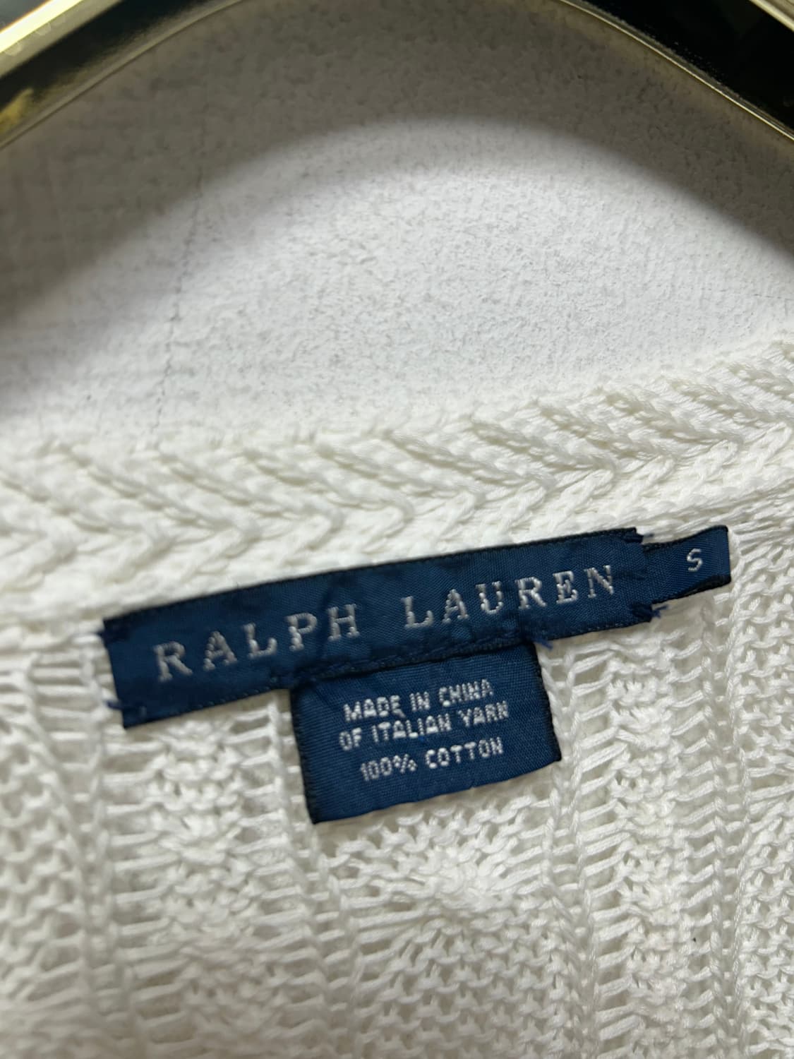 랄프로렌 폴로 여성 화이트 가디건 니트 S  상품이미지4