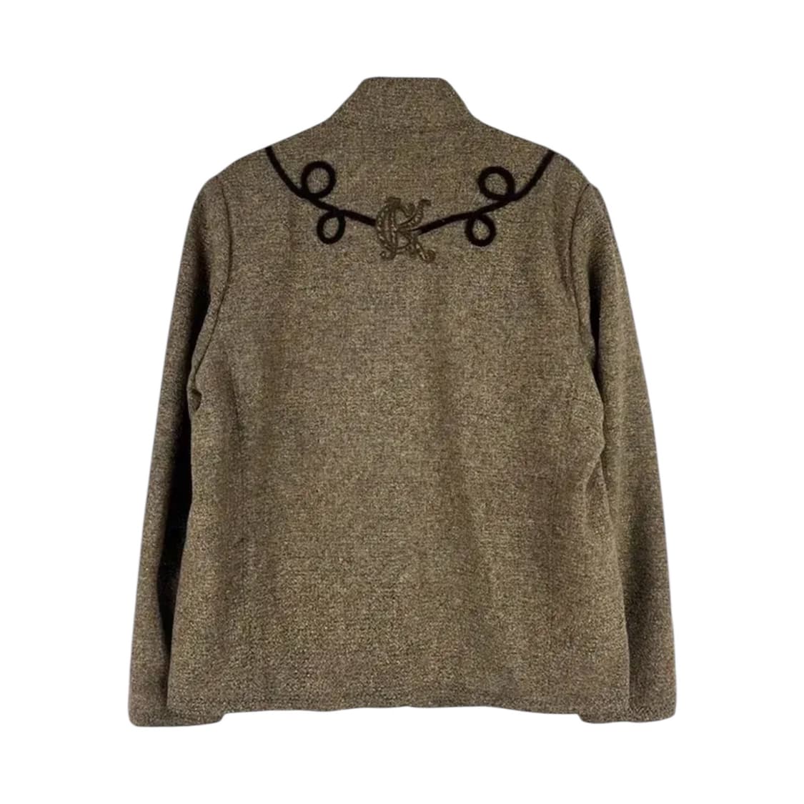 Brown Animal-Embroidery Wool Jacket 상품이미지6