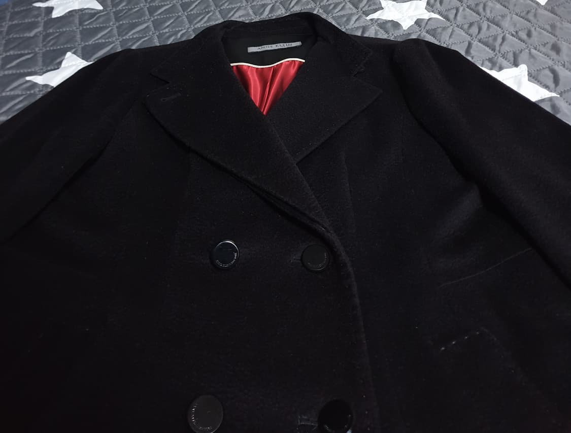 ANNE KLEIN 이태리원사 캐시미어100% 코트 블랙 (66~77) 상품이미지2