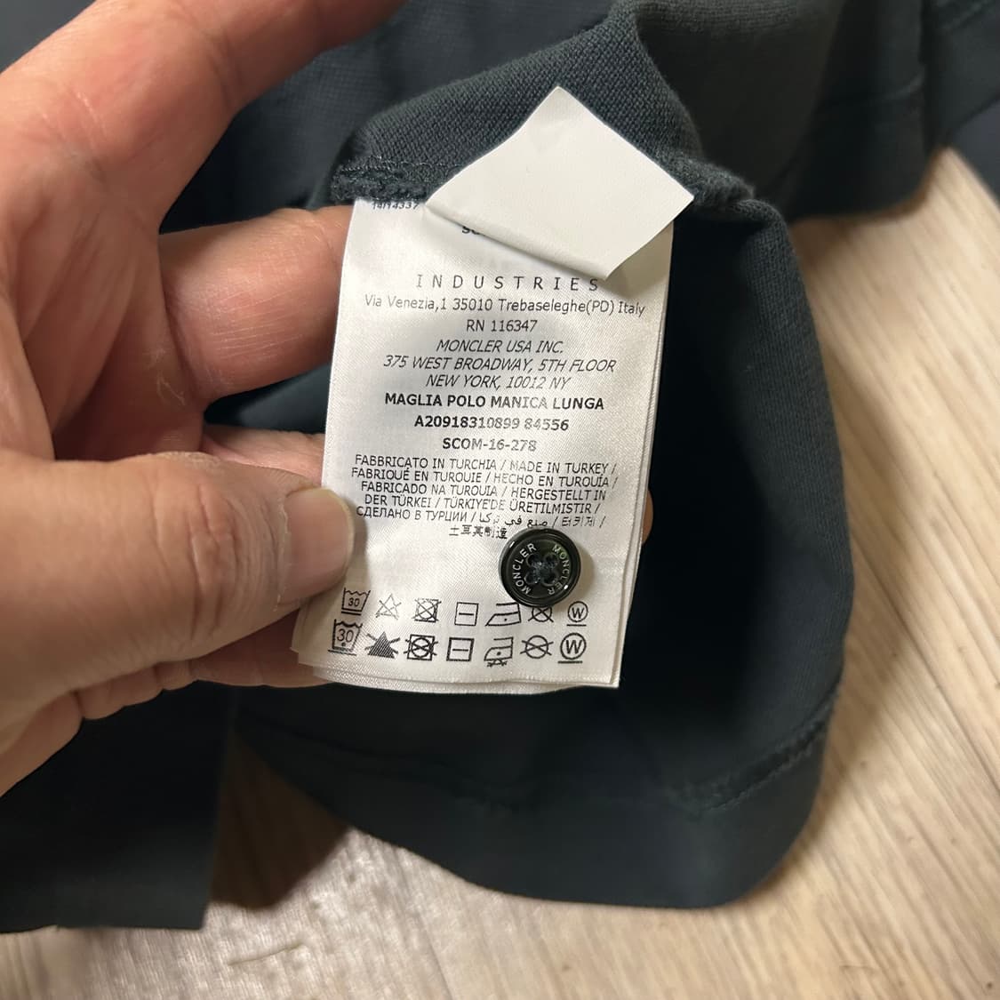 몽클레어 정품 긴팔 카라티 100-105 상품이미지4