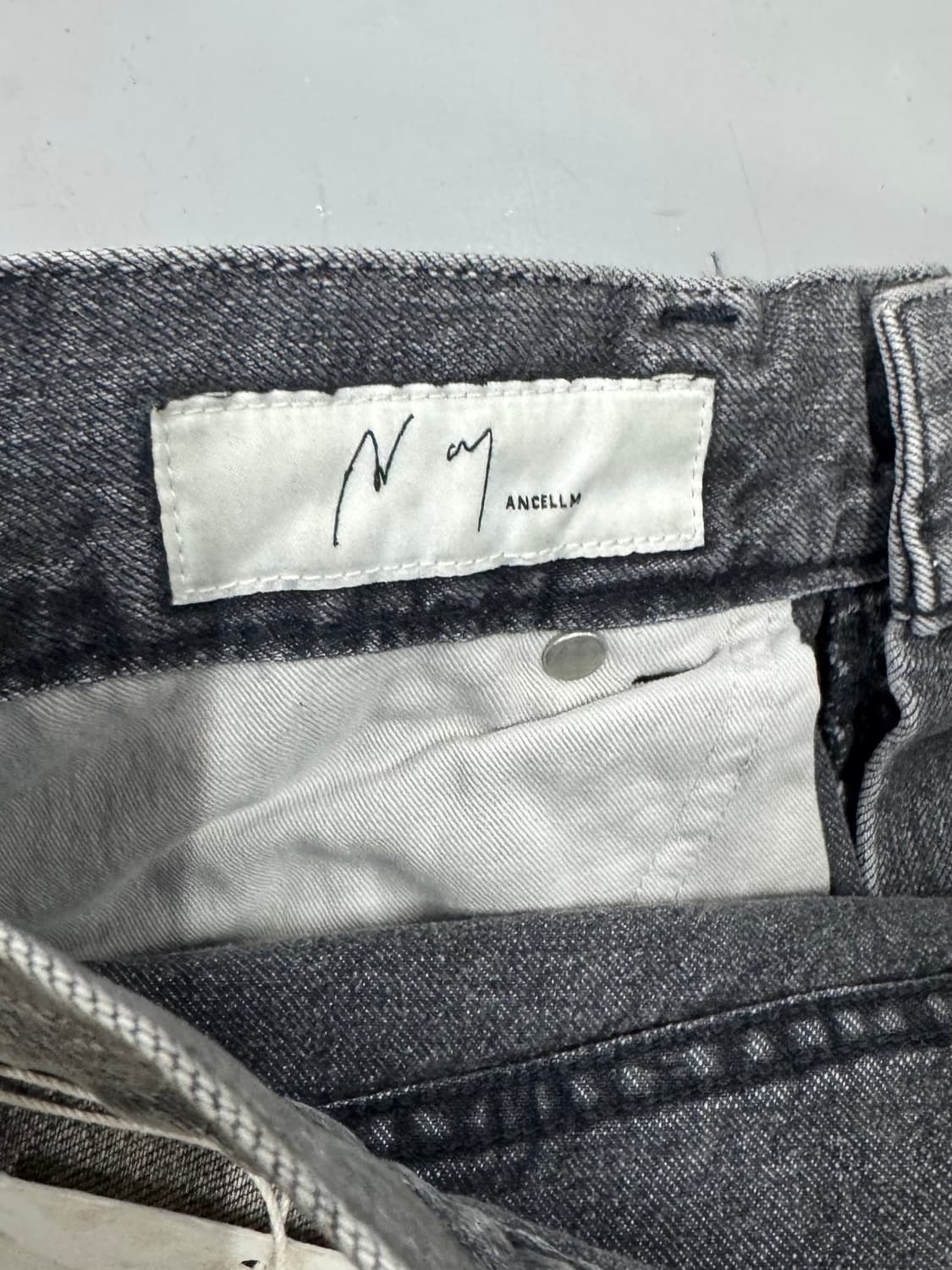 Ancellm 안셀름 에이징 5p 스트레이트 블랙데님 3size 상품이미지7