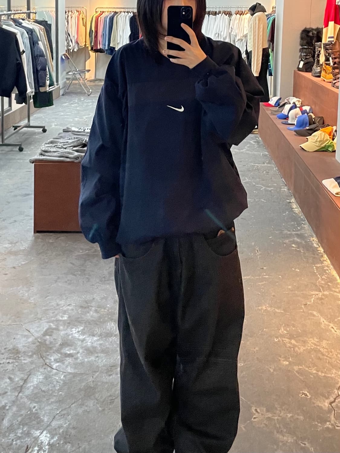 나이키 90s 빈티지 스우시 네이비 웜업 H954 상품이미지1