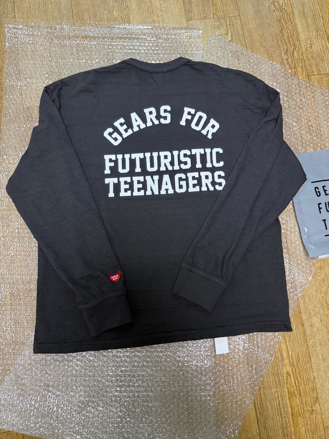 휴먼 메이드 그래픽 롱슬리브 티셔츠 #7 블랙 2XL 상품이미지3