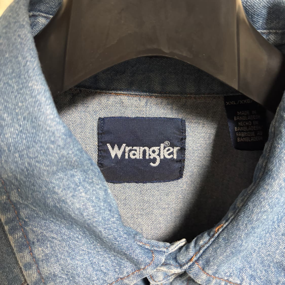랭글러 데님 웨스턴 셔츠 / 블루, XXL 상품이미지4