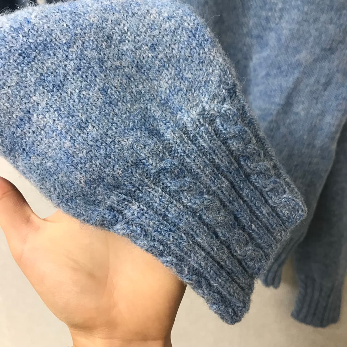 ATELIER SAB blue knit 블루 라운드 니트 상품이미지4