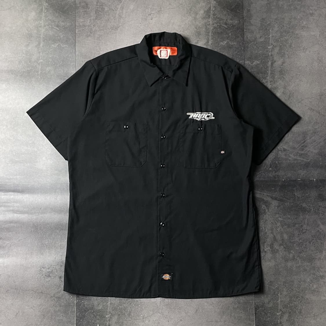 DICKIES 디키즈 빈티지 블랙 자수 반팔 워크셔츠 A01010 상품이미지1