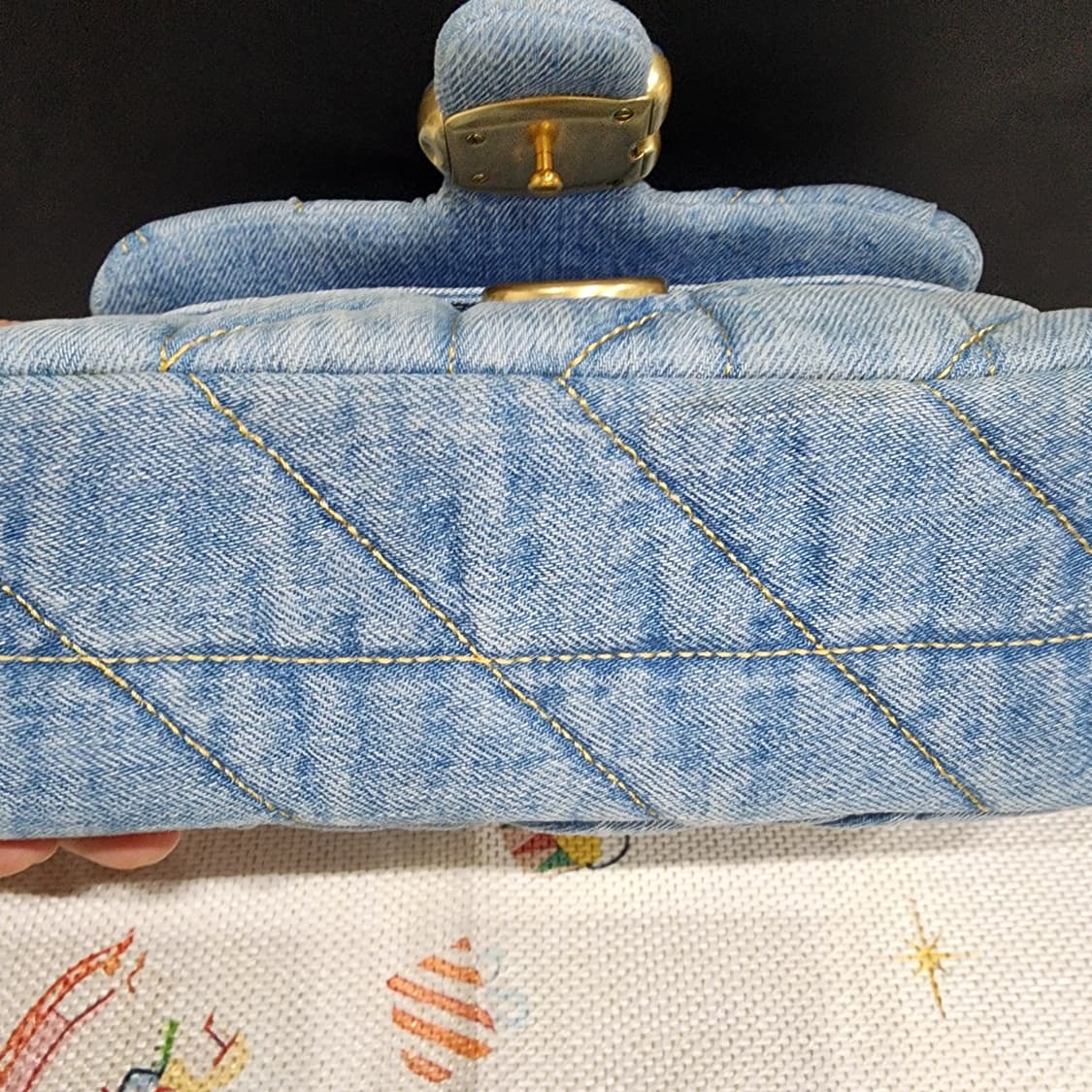 코치 데님 태비 20 숄더백 새제품 오염있음 상품이미지10