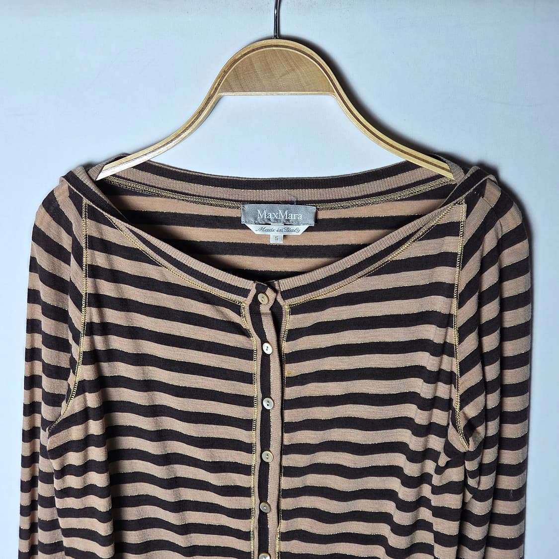 [Max Mara] 막스마라 스트라이프 버튼탑 상품이미지3