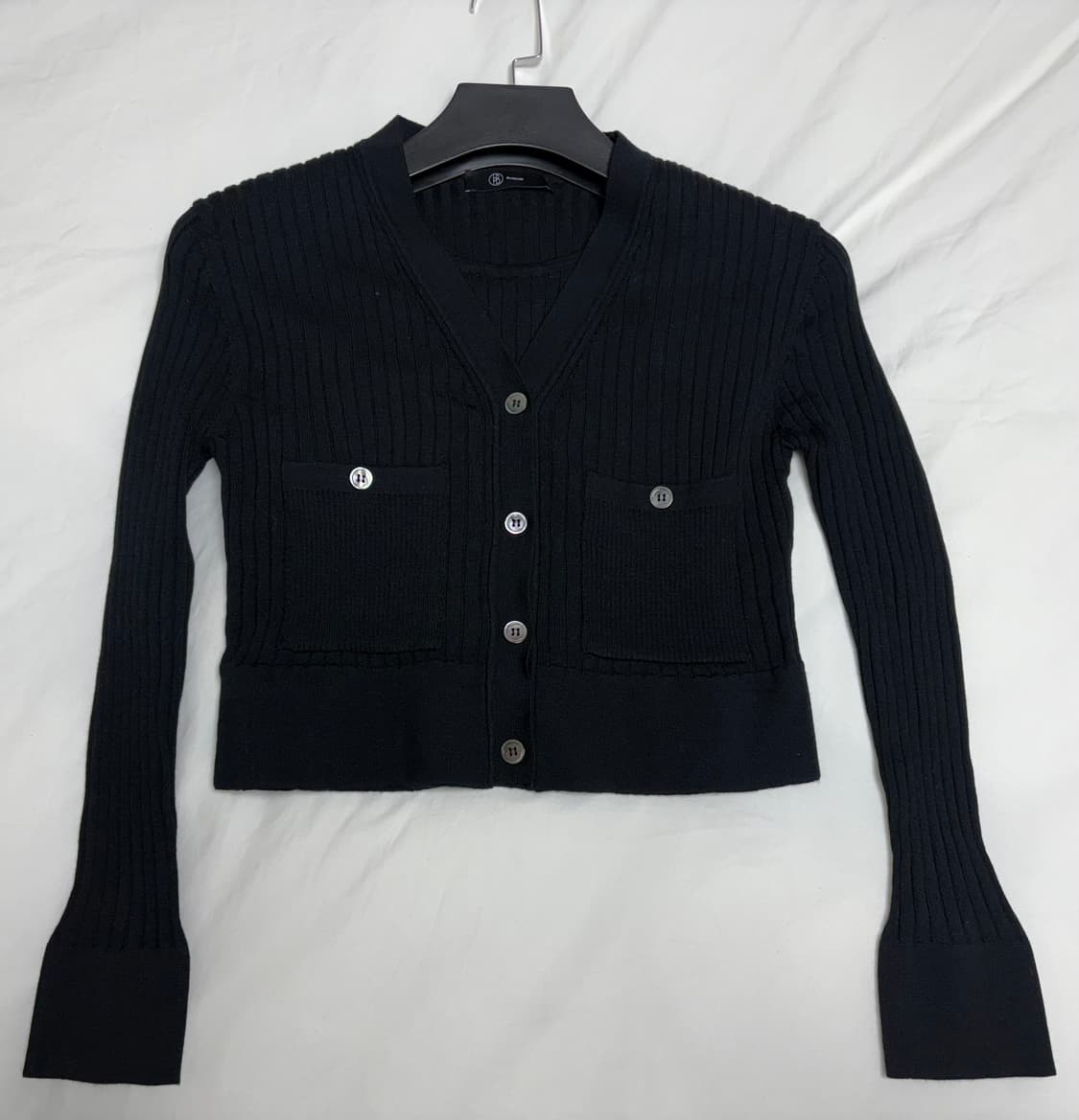 30% 블러썸에이치컴퍼니 레트크롭가디건, 레트크롭나시 블랙 상품이미지1