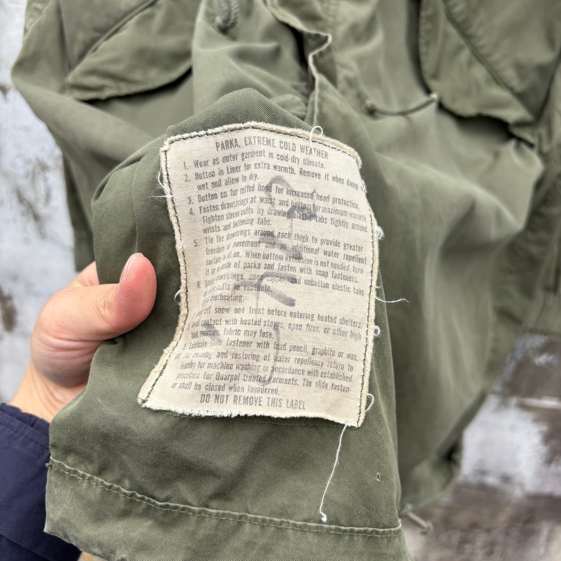 Military 70s 오리지널 m65 개파카 자켓 상품이미지4