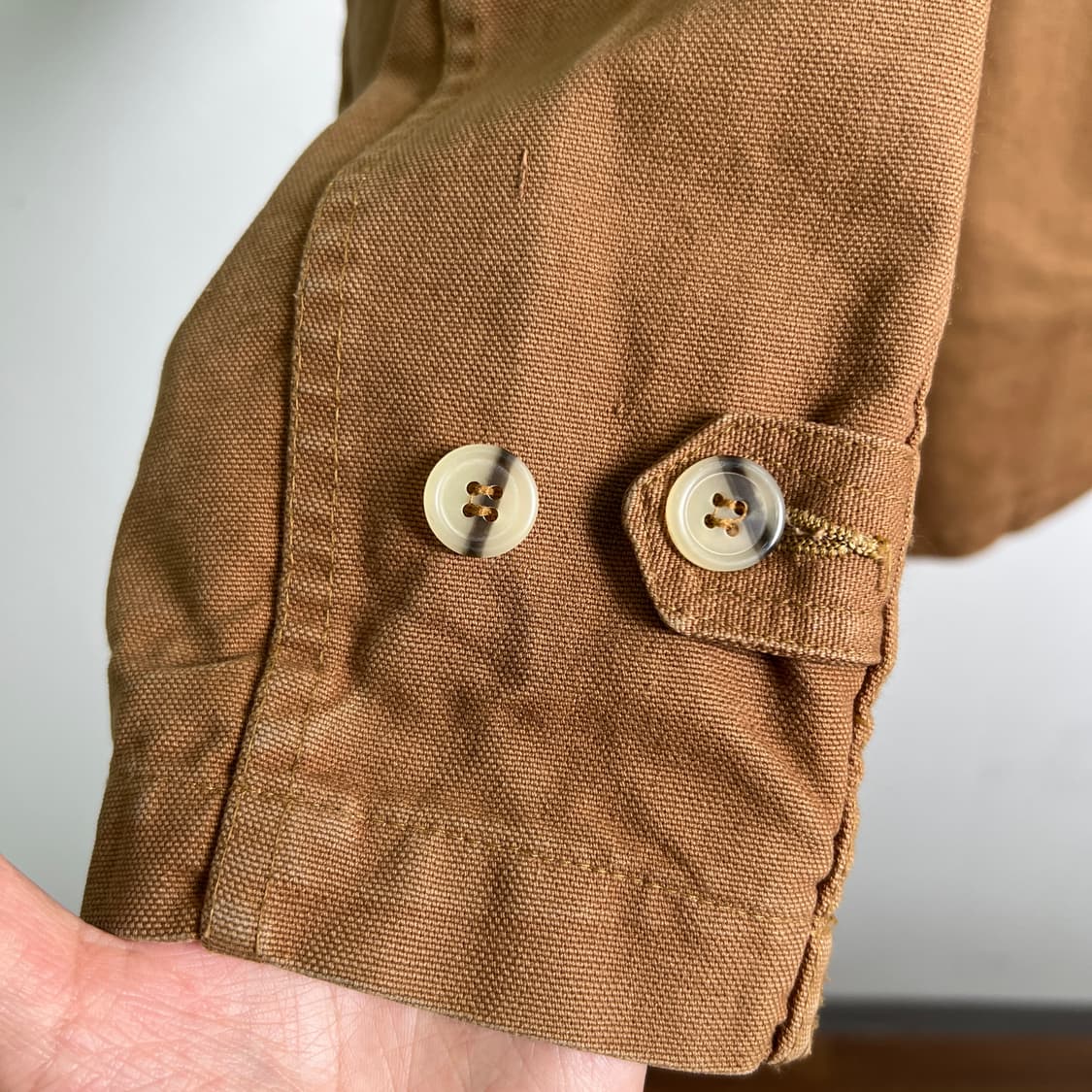 ALLIX 빈티지 브라운 코튼 워크 자켓 상품이미지6