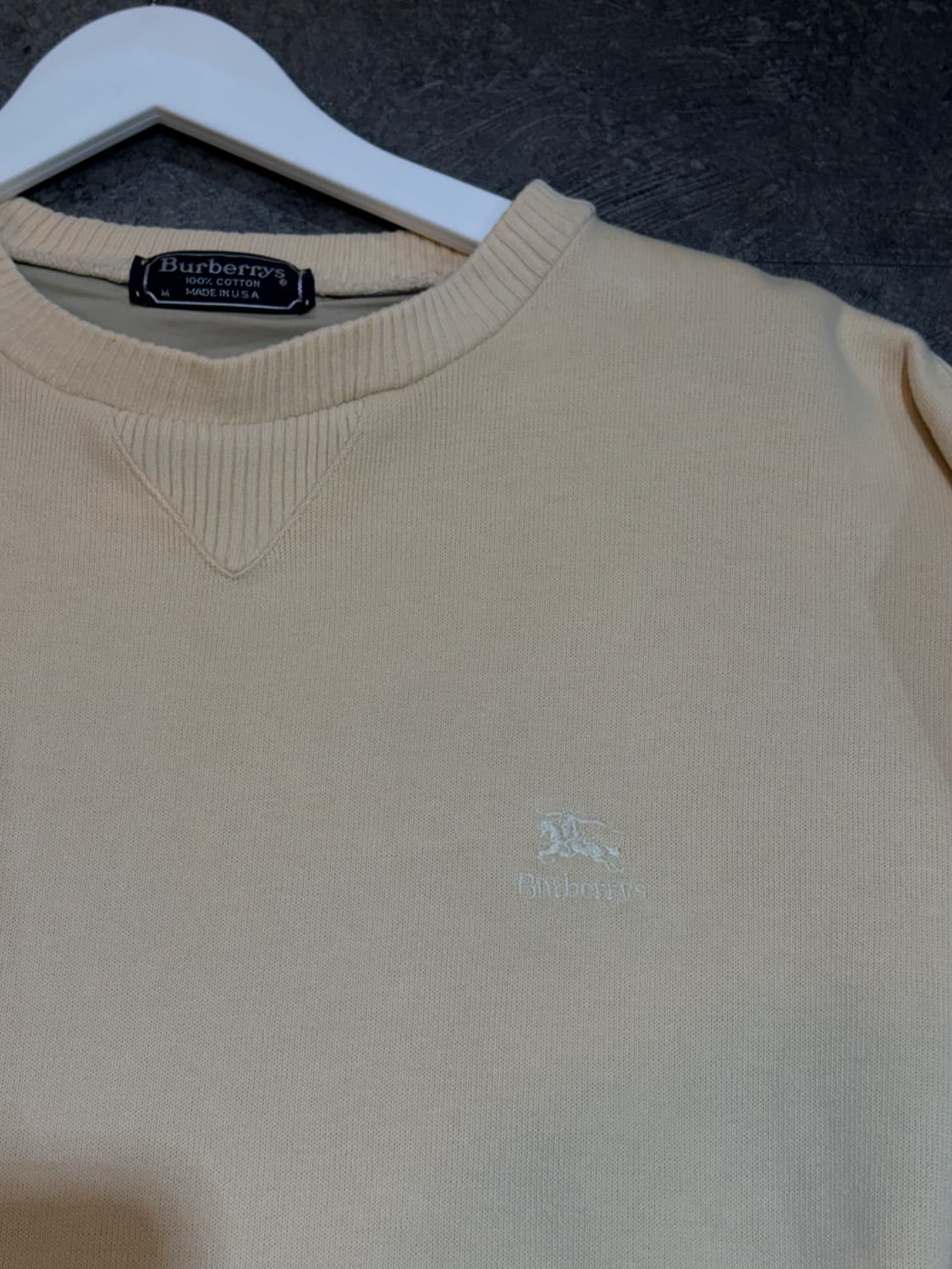 버버리 올드스쿨 USA 방풍 맨투맨 니트 M사이즈 상품이미지4