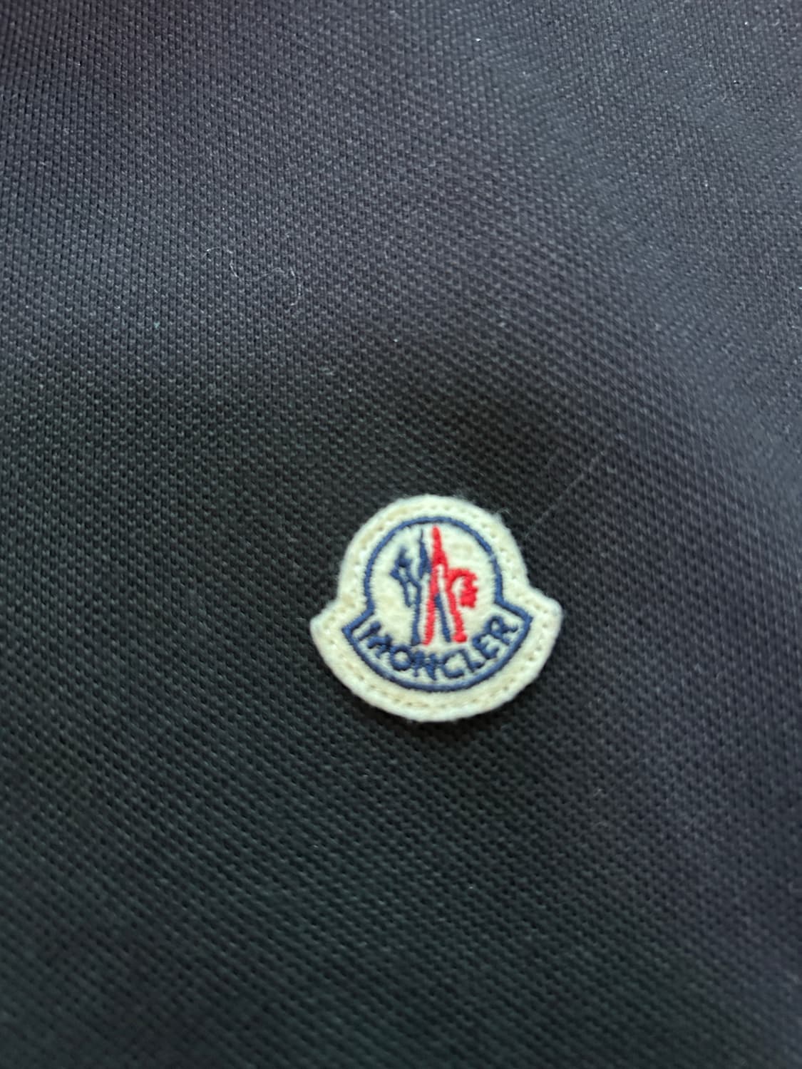 [L] 몽클레어 카라 반팔티 블랙 상품이미지3