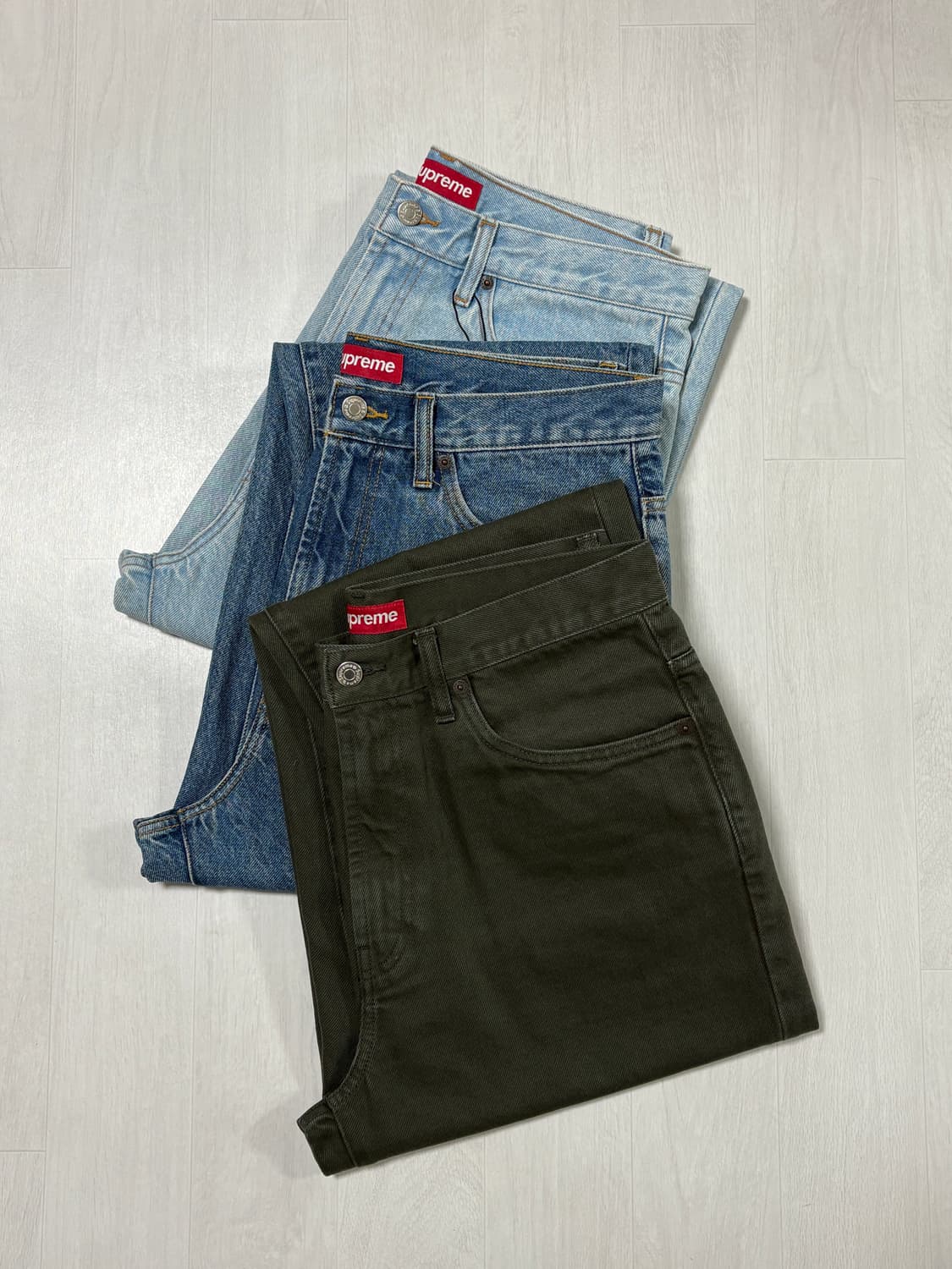 슈프림 24FW 배기진 올리브 (30) 상품이미지3