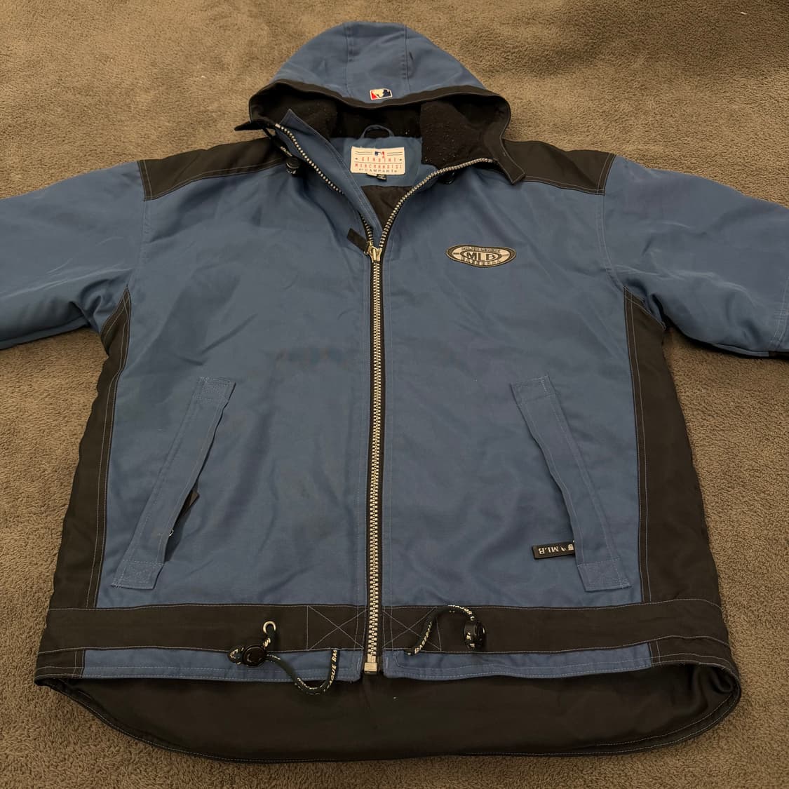 [정품/95] MLB 빈티지 컬러 블록 후드 점퍼 자켓 상품이미지2