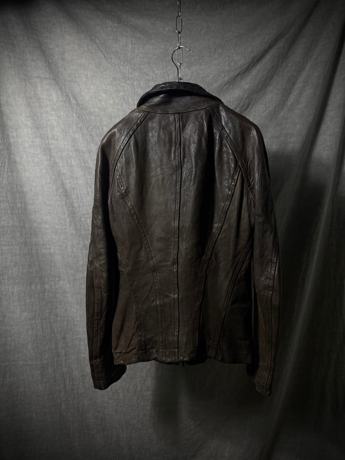 JULIUS Leather High-Neck Jacket 상품이미지8