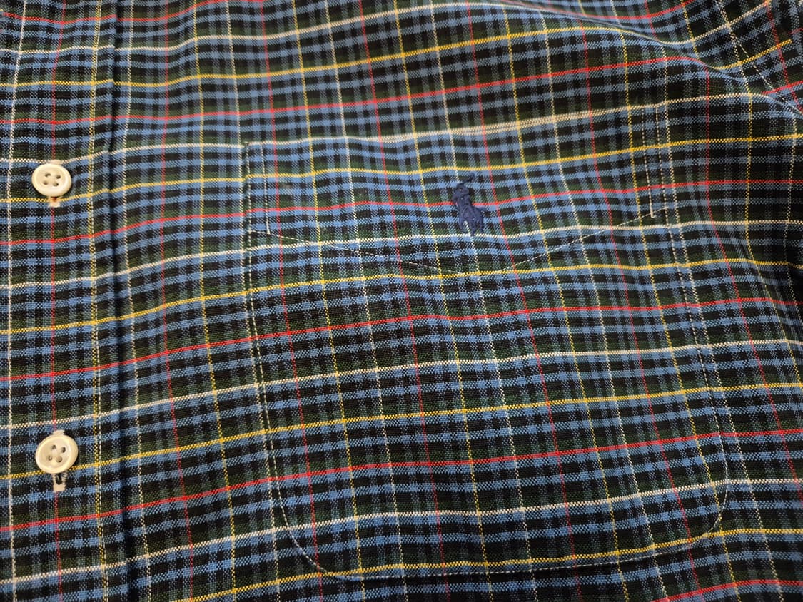 90s 폴로랄프로렌 BIG SHIRT 체크 셔츠 상품이미지3